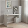 Dmora - Scrivania Mars, Scrittoio multiuso, Tavolo per ufficio porta PC, Piano di lavoro, 120x62h74 cm, Bianco