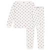 Petit Bateau A0dkg, Pigiama Donna, Bianco/Multicolore, XL