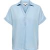 ONLY Onlcharis Life - Maglietta con Cappuccio Wvn CC, Mix Blu Chiaro, S