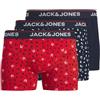 JACK & JONES Jacdog Logo Trunks 3 Pack, Scarlatto Llama, L (Pacco da 3) Uomo