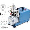 CREWORKS Compressore PCP 300 Bar/4350PSI da 1800W Compressore Aria Alta Pressione 30MPA Portata 50L/min con Raffreddamento Aria e Acqua Pompa PCP 300 Bar per Bombole Subacquee Attrezzature Pneumatiche