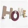 Giallobus - Appendiabiti da parete 4Me - 12 - Home - Legno Mdf + Alluminio - 60L x 25l cm - 08 - M - Attaccapanni da Muro con 4 Ganci in Alluminio e Legno