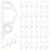 flintronic Ganci pia Grondaie, Clip di Luci Natalizie, 120 Pezzi (Bianco