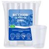 DOROKASA Bicchieri Plastica Trasparenti Monouso (200 ml) | 96 Pezzi Usa e Getta o Riutilizzabili fino a 50 Lavaggi | Lavastoviglie | Senza BPA | Impilabili | Acqua Cocktail Birra Feste Buffet Ufficio Catering