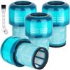 LIAILA 4 Pezzi Filtri HEPA Lavabili Per Dyson V12 Detect Slim Aspirapolvere, per Filtro Dyson V12 Compatibile Con Per Dyson V12 Detect Slim Absolute Extra, Total Clean, Fluffy, Partizione #971517-01