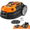 Lawnmaster OcuMow®18 Toscabaldì Robotico Senza Filo 500 m² Batteria 2Ah, Navigazione Ottica, Evitamento di Ostacoli, Stazione di Carica Automatica, Funzione Zona Vietata, WiFi & Bluetooth App