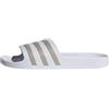 Adidas Unisex Adilette Aqua Slides Cloud White / Platinum / Cloud White 7 UK 40.5 EU