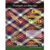 CreateSpace Independent Publishing Platf Easy Traditional Duets for Trumpet and Alto Saxophone: 32 traditional melodies from around the world arranged especially for beginner trumpet and saxophone players. All in easy keys.