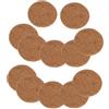 ERINGOGO 12 Pezzi Tappetini Tondi in Fibra di Cocco per Nidi di Piccioni e Protezione Fioriere Materiale Resistente Design Flessibile per Giardinaggio e Cura Animali Domestici