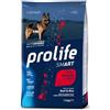 Petnutrizione Prolife Crocchette per Cani Smart Adult Beef & Rice Medium/Large 12 kg - Per Cani Adulti da 12 Mesi di Taglia Media e Grande, Low Grain, con Manzo Fresco e Riso Italiano, Senza Soia e Lattosio
