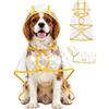 KRVNTH Impermeabile per Cani 1 Pz | Mantella Pioggia con Cappuccio e Foro Guinzaglio, Design Ergonomico che Garantisce Asciugatura Rapida e Zero Restrizione nei Movimenti