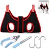 Jhaqto Amaca da toelettatura per cani, Amaca per cani, taglio artigli, imbracatura di sospensione multifunzione per animali da compagnia, kit taglio artigli con 2 ganci, tagliaunghie e lime (taglia S)