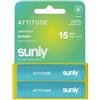 ATTITUDE Balsamo per labbra SPF 15 Duo, Balsamo per labbra minerale ad ampio spettro con ossido di zinco, verificato EWG, Vegano, Idratante e nutriente, Senza odore, 4,5 g (confezione da 2)