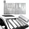 ARBUTUS Parasole pieghevole per auto, protezione solare per parabrezza anteriore, in alluminio con bolle riflettenti, isolante termico, facile da piegare e riporre, universale, 150 x 80 cm