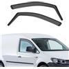 GEARCELL Deflettori d'aria neri, parapioggia per finestrini compatibili con Volkswagen Caddy MK3 MK4 2004-2020, visiera parasole laterale infrangibile