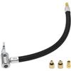 A ABSOPRO Tubo Di Prolunga Per Gonfiatore Pneumatici Nero 1 Set | Colore Tono Oro, Materiale Nylon Metallo, 26cm, M8x0.8, 15.5mm OD, Collegamento Rapido, Adattatore 0.305x32TPI