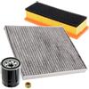 ENVA MADE FOR QUALITY BESTPRICE Set di filtri di ispezione con 1x filtro olio, 1x filtro aria, 1x filtro abitacolo, 1x tappo di scarico olio, COMPATIBILE CON - FIAT 500 (312_), 500 C (312_), PANDA (169_), FORD KA (RU8)