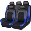 Ufgwhirl Coprisedili Auto Anteriore e Posteriore per BMW 3 Series 2011-2025,9 Pezzi Auto Set Coprisedili Impermeabile Protezione Traspirante Sedile Auto Coprisedile Accessori,Blue