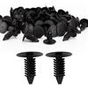 BroLuka 100 clip per auto per fissaggio a clip universali Fir Tree Trim Clip Black Car Body Trim Clips 7,5 mm Hole Car Door Trim Bumper Rivetti per pannello auto Manutenzione