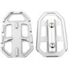 Generico Moto Billet Wide Foot Pegs pedali riposo pedane per BMW R1200GS G310GS S1000XR F850GS F750GS R Nine T Scrambler Urban GS (argento)