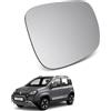 Esselle Parts Specchio Retrovisore per Fiat Panda 312 Cross Sinistro Lato Guida, Vetro Ricambio Esterno con Piastra ABS, Montaggio Plug & Play