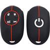 OTMIK Custodia in silicone per la copertura della chiave dell'auto adatto per Fiat 500 500e Accessori per il guscio della chiave