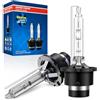 Sycreek Lampadina Xenon HID D2S 6000K 35W - Super Vision +200% Più Luce, Kit Fari HID Plug & Play, Fascio Perfetto，Confezione da 2