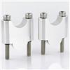 LIANGBAOS Manubrio Riser Clamp Per Fantic Per Caballero 125 500 2018-2024 Montaggio Moto Fat Bar Riser 1 1/8 28mm Riser Manubrio Riser Manubrio Moto(Silver Riser 40mm)
