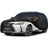 Kayme Telo Copriauto da Esterno, Compatibile con Lexus UX(2018-2026), Copertura a 7 Starti per Impermeabile Anti UV Anti Vento Antipolvere, Telo Copri con Cerniera e in Cotone.