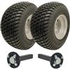 Parnells - Kit Rimorchio ATV - 2 Ruote 18x8.50-8 + 2 Mozzi 4xm12 100 mm PCD e Assali 35 mm x 35 mm - Wanda P332 a 4 Strati, 750 kg, Altezza 455 mm, Larghezza 210 mm - Contrassegno E, Legale Stradale