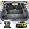 GAFAT [3 Pezzi] GAFAT Compatibile con VW T-ROC 2017-2024 2025 Tappetino per Bagagliaio, Facile da Piegare, Tappetini in TPE per Tutte Le Stagioni, T Roc Accessorio Originale Scansione 3D (Superiore)