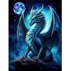 AxiangziK N.LANSHAN 11CT Animale Diy Kits De Bordado Punto Cruz Drago Stellare Kit Ricamo Punto Croce Contato Timbrato Tessuto Ricamo Artigianato Set Per Decorare La Casa 80x100cm