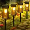 VIIIVA Lampada solare da esterno, [4 Pack] Faretto solare da esterno con rilevatore di movimento, LED illuminazione solare per esterni, impermeabile IP65, 2 modalità senza fili, luce di sicurezza per