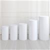QUARKZMAN Set di 5 Coperture per Piedistalli Cilindrici in Spandex Bianco