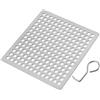 VersaGenius Filtro quadrato in acciaio inox per scarico doccia per un efficace blocco dei detriti (9,8 cm)