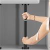 HOHOVYVY Asta di supporto telescopica 50-80 cm, in acciaio inox, supporto per mobili regolabile in altezza, con meccanismo di bloccaggio, per lavabo, divano e scaffali (oro nero)