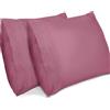 Lirex 2-Pack Federe per Cuscini, Morbido Spazzolato, Federe in Microfibra, Lavabile in Lavatrice, Senza Pieghe, Traspirante (Rosa Malva, 40 cm x 40 cm)