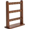 Fonowx Portachiavi Espositore Portachiavi Porta Souvenir Porta Espositore da Tavolo in Legno con 10 Ganci Rod Orizzontale Base Stabile Adatto a Ingresso Ufficio Banco Vendita