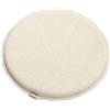 Rr tianshi Cuscino rotondo per sedia, antiscivolo con fibbia, 35/40/45 cm, rotondo, per giardino, patio, casa e cucina (30 x 30 x 3 cm, bianco)