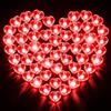 VEEKAY 120 Pezzi Mini Lampada a LED, Palloncini Luci, Rotondo Lanterne di Carta, Colorate per Matrimonio Compleanno Halloween Festa di Natale Capodanno Decorazione