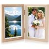 Whcctl 10.2 * 15.2cm, Portafoto da Tavolo, Cornice Doppia, Cornici Foto, Portafoto Doppio, per l'Arredamento della Casa, i Regali, i Matrimoni e Gli Amici
