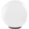 gloca Sfera per Lampione da Giardino E27 IP44 - Globo di Ricambio in Metacrilato per Illuminazione Esterna e Lampioni (1, BIANCO SATINATO, 250.0, Millimetri)