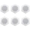 Hiraith Lampada da Parete Esagonale, Sensore di Luce Senza Fili, Pannelli LED Ad Energia Solare, Resistenti Alla Pioggia, Ideali per L'arredamento del Patio Esterno (Luce bianca)