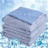 RUMBALUXY Coperta Rinfrescante, Q-Max >0,45 Coperta Estiva Matrimoniale, Leggera Traspirante, blu, 213x228CM