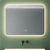 Mai & Mai Specchio da Bagno Appeso, Specchio a LED da Parete 90x70cm