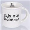 Villa d'Este Home Tivoli Tazzina caffè 90 ml in porcellana, bilancia, S.P.Q.eRe Zodiaco