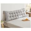 Hoowarm Cuscino Schienale Letto E Divano, Cuscino da lettura per letto Schienale, Cuscino Per Testiera Singolo/Matrimoniale,Premium Imbottito Cuscini Testata letto, Cuscino da Parete(E,90x50x10cm)