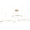 Liberoshopping Lampada a sospensione a Led SOEL in metallo verniciato (Oro, 3 Luci)