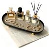 fuxunamz Vassoio Decorativo, Svuota Tasche da Ingresso, Vassoio Decorativo da Tavolo per Riporre Gli Accessori da Bagno, Vassoio Portaoggetti Ideale per Gioielli, Profumi e Candele