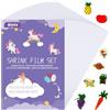 Ainiv 20pz Plastica Termoretraibile,Traslucido Pellicola Shrink Plastic Ideali per Fai-da-te Portachiavi Pendenti Orecchini Bracciali e Altri Accessori Artigianato Adatto (20 x 29 cm)
